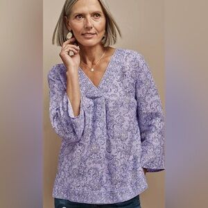 Lavender Paisley Women's Top